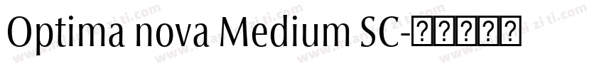 Optima nova Medium SC字体转换